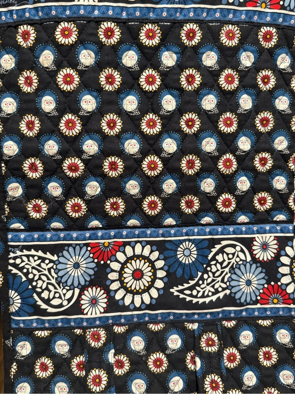 Vera Bradley Night Owl Hanging Travel Toiletry Bag